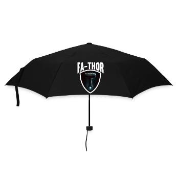 Papa Vathor Va Thor Vatertag Vatertagsgeschenk - Regenschirm (klein) - Schwarz - Vorne