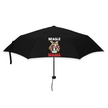 Dog Beagle Mama - Umbrella (small) - black - Front