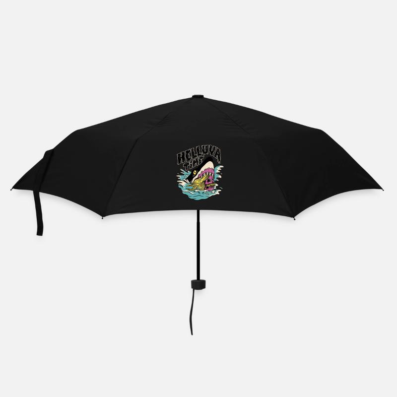 Requin de plage - Parapluie standard - noir