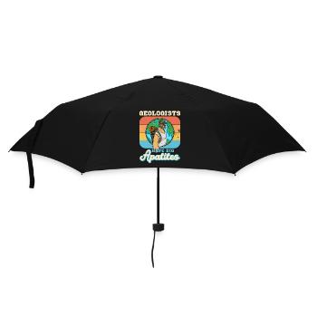 Geologist studies profession geologist hammer - Umbrella (small) - black - Front