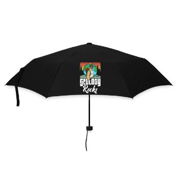 Geologist Profession Geology Stones Study Saying - Umbrella (small) - black - Front
