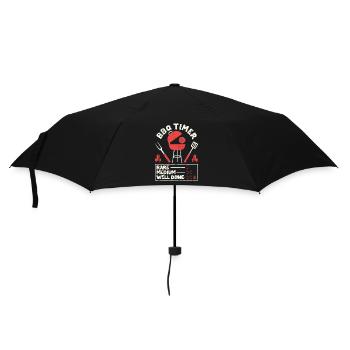BBQ Timer Rare Medium Well Barbecue Funny Grill - Parapluie standard - noir - Devant