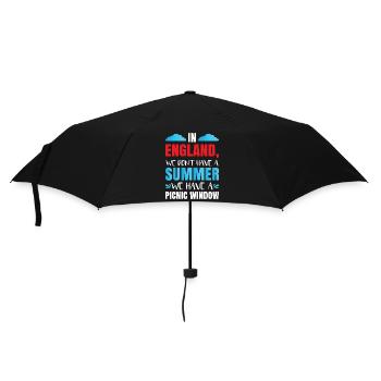In England haben wir keinen Sommer - Regenschirm (klein) - Schwarz - Vorne