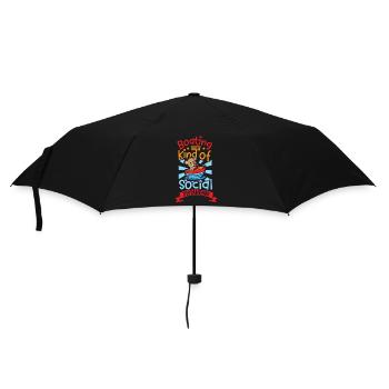 Boating Dad Boat Captain Pontoon Sailor Cruising - Umbrella (small) - black - Front