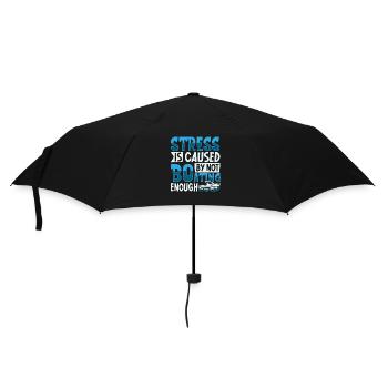 Boating Dad Boat Captain Pontoon Sailor Cruising - Regenschirm (klein) - Schwarz - Vorne