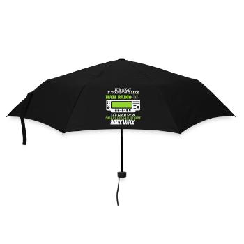 Ham Radio Amateur Radio Funkter Geschenk - Regenschirm (klein) - Schwarz - Vorne