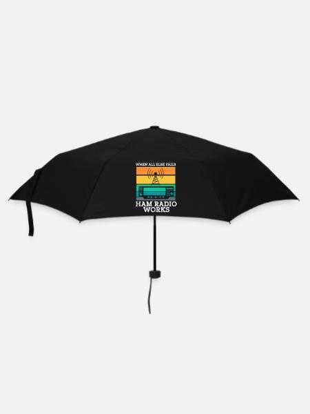 Ham Radio Amateur Radio Funkter Geschenk - Regenschirm (klein) - Schwarz