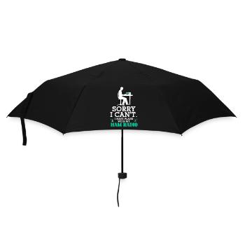 Ham Radio Amateur Radio Funkter Geschenk - Regenschirm (klein) - Schwarz - Vorne