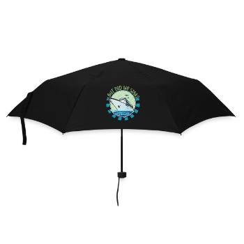 Boating Dad Boat Captain Pontoon Sailor Cruising - Umbrella (small) - black - Front
