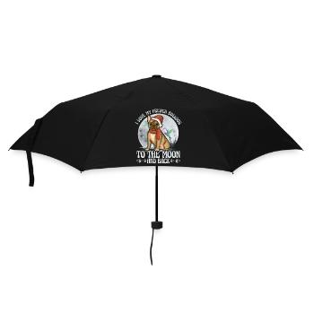I love my French Bulldogto the moon and back - Umbrella (small) - black - Front