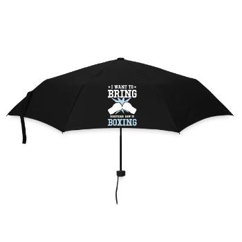 boxing boxen - Regenschirm (klein) - Schwarz - Vorne