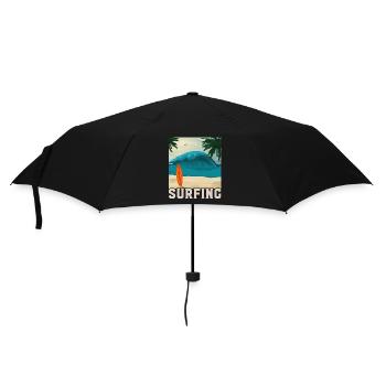 Summer Surfing Beach Vacation Gift - Umbrella (small) - black - Front