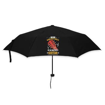Unterschätze niemals einen alten Mann mit einer Gitarre - Regenschirm (klein) - Schwarz - Vorne