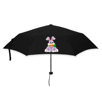 Rabbit Carrot - Umbrella (small) - black - Front