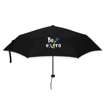 Seien Sie extra - Regenschirm (klein) - Schwarz - Vorne