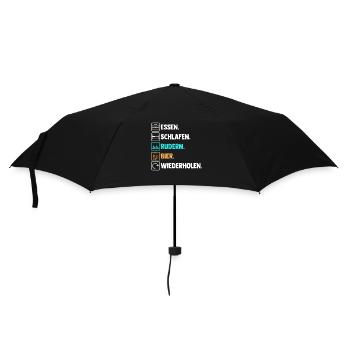 Bier Paddeln Rudern Ruderer - Regenschirm (klein) - Schwarz - Vorne