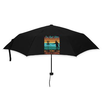 Frisbee Player Disc Golf Frisbee Competition - Parapluie standard - noir - Devant