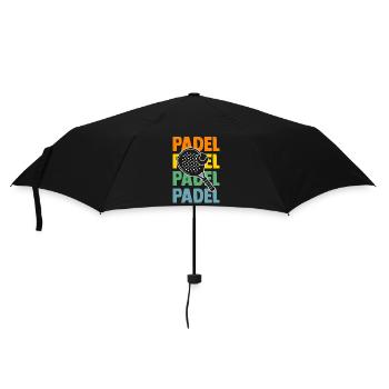 Tennis Padelspieler Padel - Regenschirm (klein) - Schwarz - Vorne