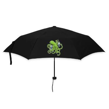 Thé Bulle Pieuvre - Parapluie standard - noir - Devant