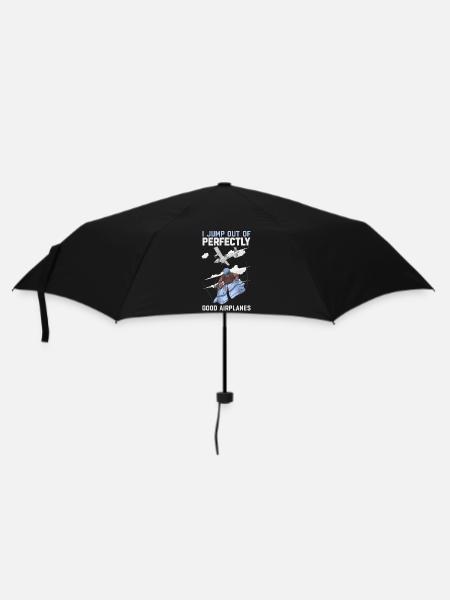 i jump out of a perfectly good airplane - Umbrella (small) - black