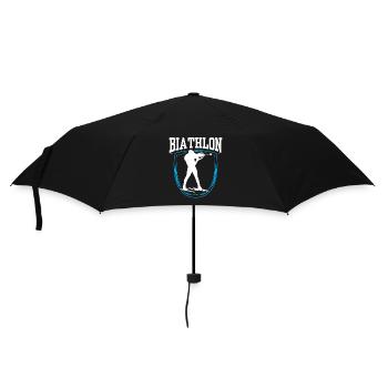 Biathlon Biathlete Biathlons Biathlete Sport - Umbrella (small) - black - Front