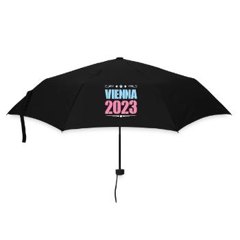 Vienna 2023 Wien - Umbrella (small) - black - Front
