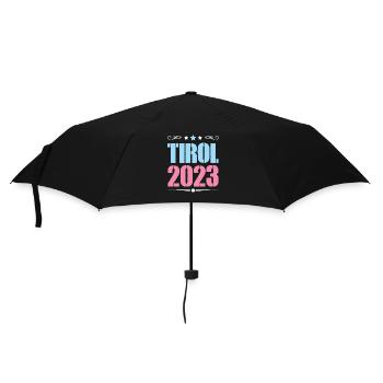 Tirol 2023 - Regenschirm (klein) - Schwarz - Vorne
