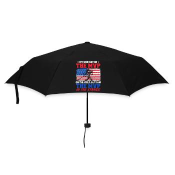 American Flag Baseball Dad - Regenschirm (klein) - Schwarz - Vorne