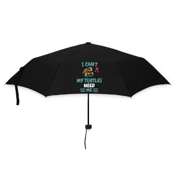 Animal Lovers Animal Funny Gift Turtle - Parapluie standard - noir - Devant