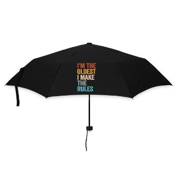 I'm The Oldest I Make The Rules - Umbrella (small) - black - Front