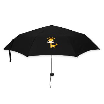 Cute kawaii giraffe - Umbrella (small) - black - Front