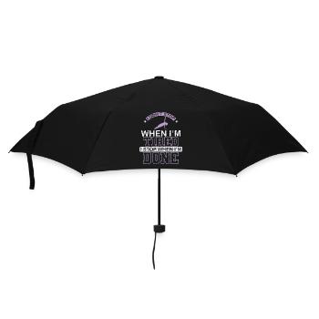I don't Stop when I'm Tired Pilates Powerhouse - Umbrella (small) - black - Front