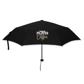 Fueled by Pilates and Coffee Powerhouse - Umbrella (small) - black - Front