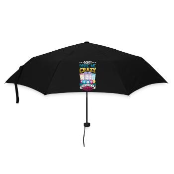 Jeu de cartes de bingo Grand-mère Joueur de bingo Cartes de bingo - Parapluie standard - noir - Devant