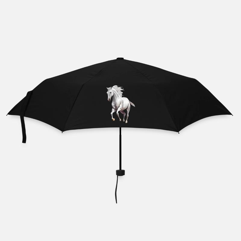 White Horse - Umbrella (small) - black