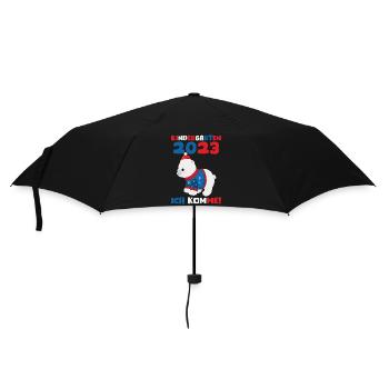 Kindergarten 2023 Ich Komme Jungen Kita Geschenk - Regenschirm (klein) - Schwarz - Vorne