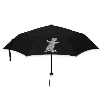 Ratte Yoga Fitness Gymnastik - Regenschirm (klein) - Schwarz - Vorne
