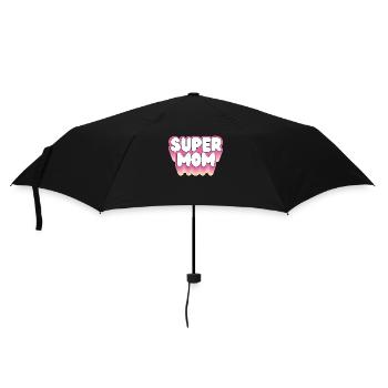 Super Mama rose - Parapluie standard - noir - Devant