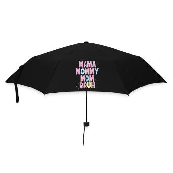 Cute Mama Words In Pink - Umbrella (small) - black - Front