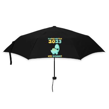 Kindergarten 2023 Ich Komme Jungen Kita Geschenk - Regenschirm (klein) - Schwarz - Vorne