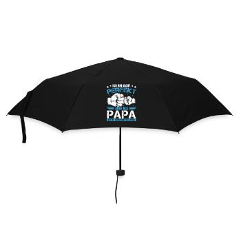 Papa Lustig Vatertag Sprüche - Regenschirm (klein) - Schwarz - Vorne