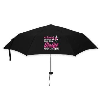 Ballet Danseuse Danse Ballerine - Parapluie standard - noir - Devant