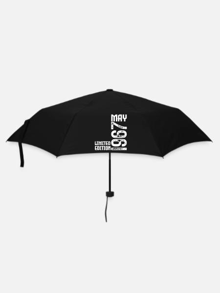 Geschenk Mai 1967. Jubiläum Mai 1967. Mai 1967. - Regenschirm (klein) - Schwarz
