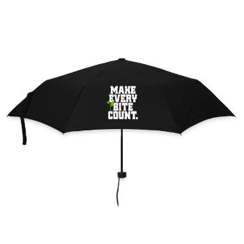Veganer Make Every Count Go Vegan Veganerin - Parapluie standard - noir - Devant
