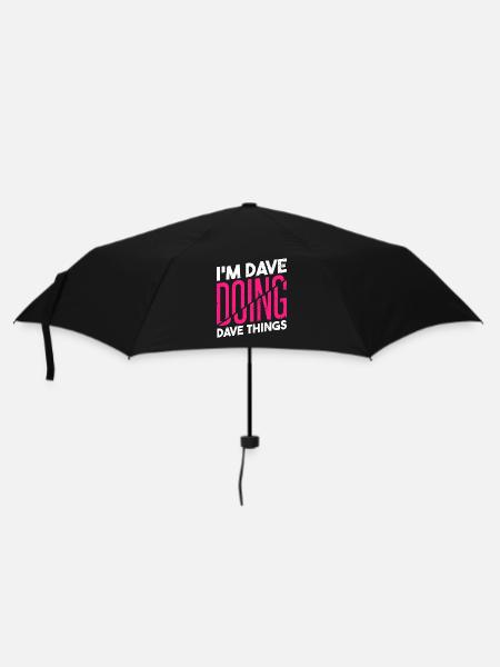 I'm Dave Doing Dave Things - Umbrella (small) - black