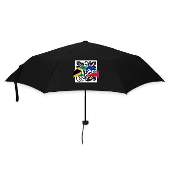 Haiti Haitianer Jamaika Kombination I Geschenk - Regenschirm (klein) - Schwarz - Vorne