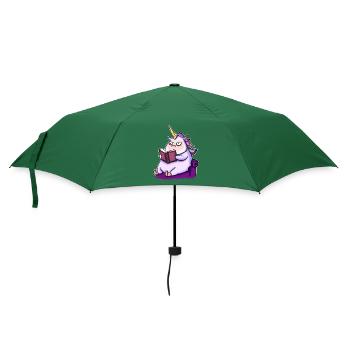 Licorne Livres de lecture - Parapluie standard - vert bouteille - Devant