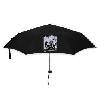 Pug Dog - Umbrella (small) - black - Front