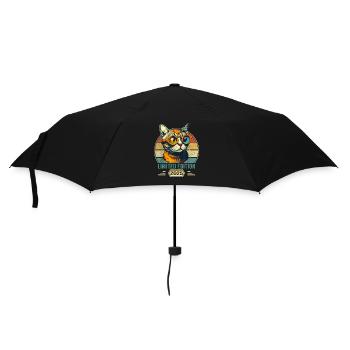 Génial depuis 2025 Cadeau d’anniversaire de chat - Parapluie standard - noir - Devant