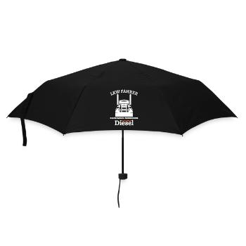 LKW Fahrer - Essen Fleisch Trinken Bier ... - Regenschirm (klein) - Schwarz - Vorne